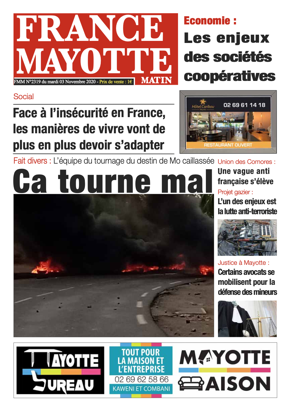 France Mayotte Mardi 3 novembre 2020