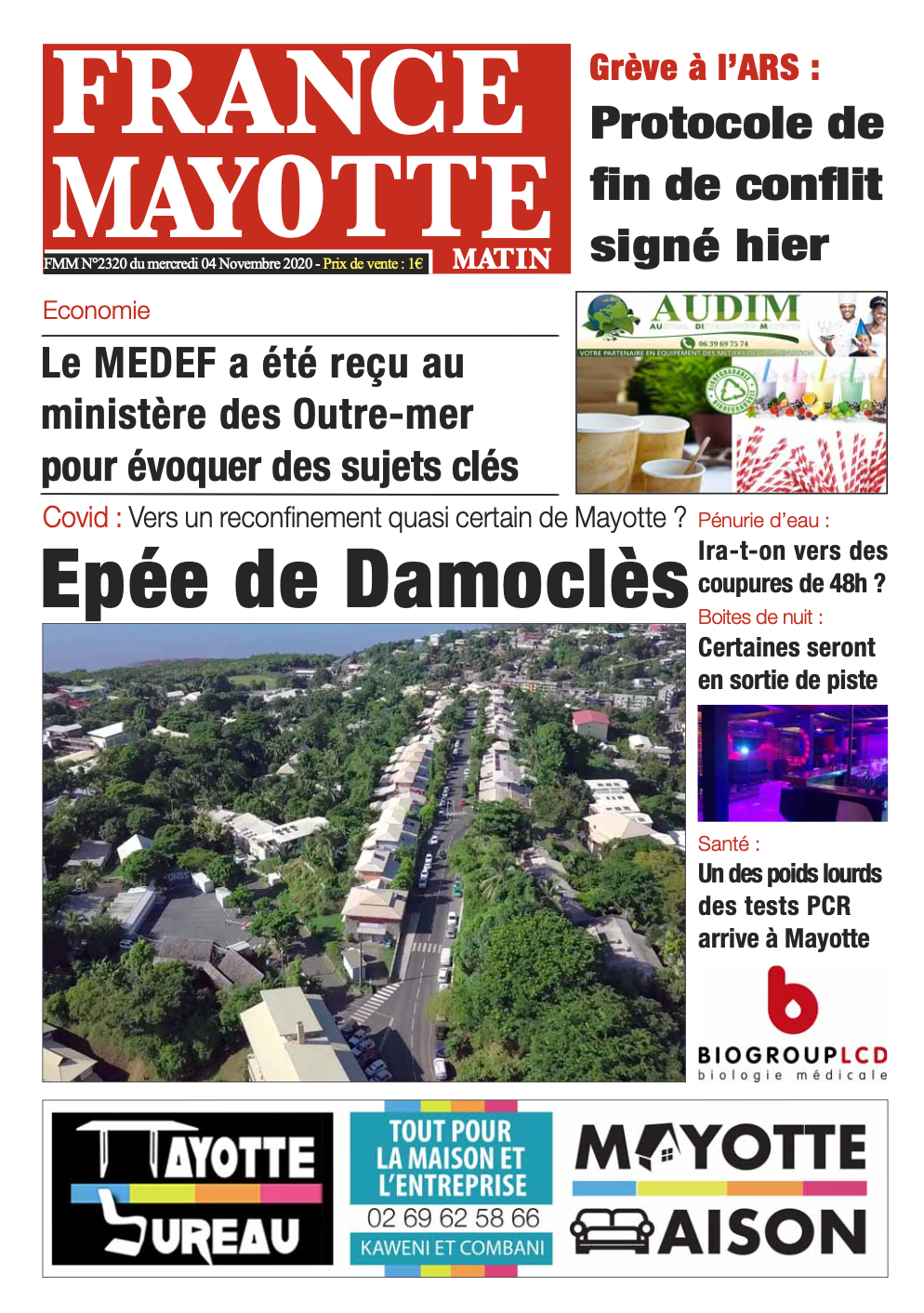 France Mayotte Mercredi 4 novembre 2020