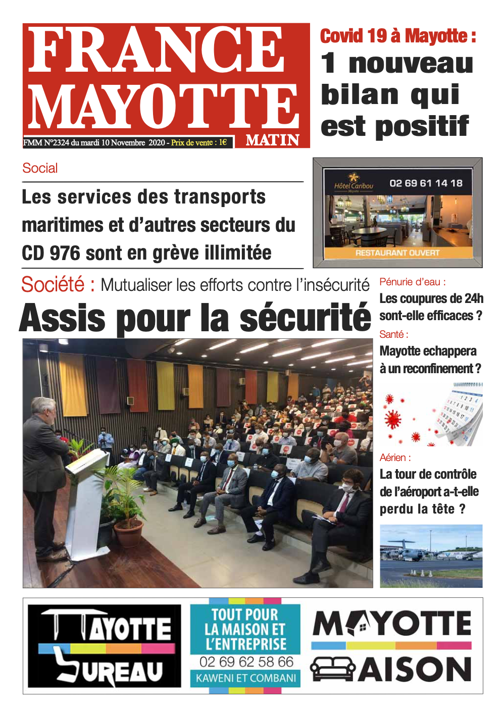 France Mayotte Mardi 10 novembre 2020