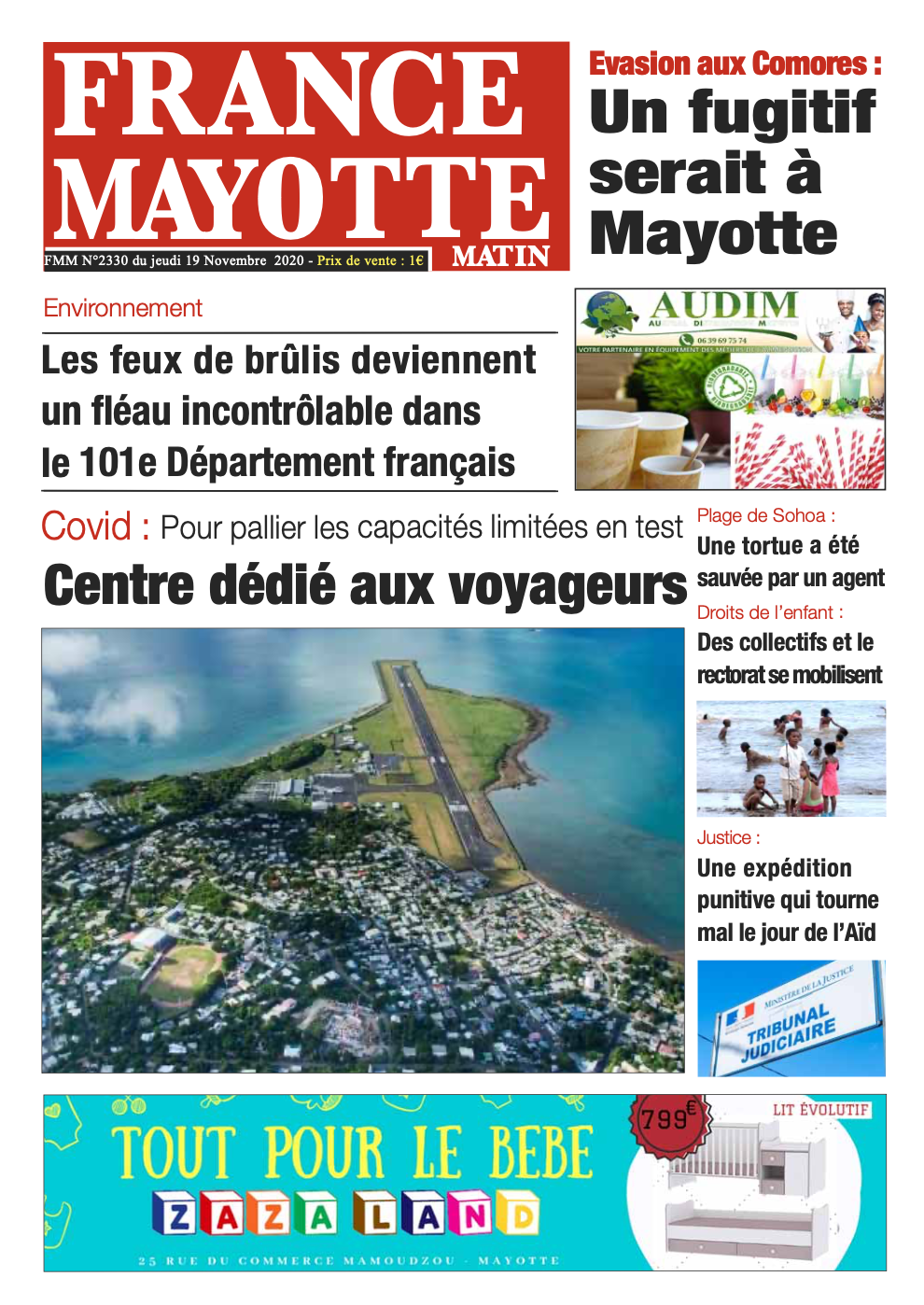France Mayotte Jeudi 19 novembre 2020