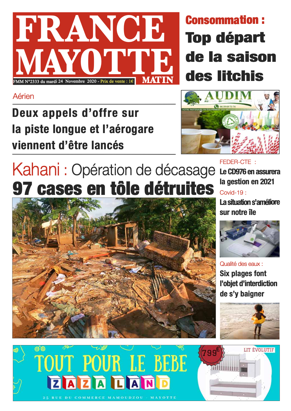 France Mayotte Mardi 24 novembre 2020