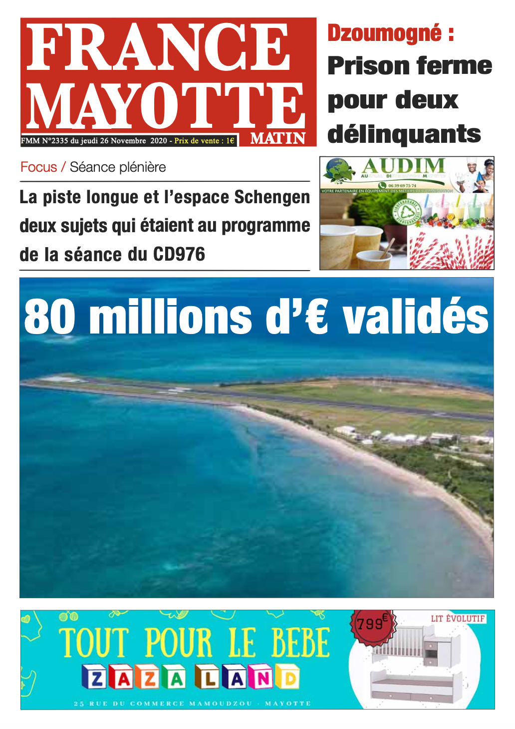 France Mayotte Jeudi 26 novembre 2020