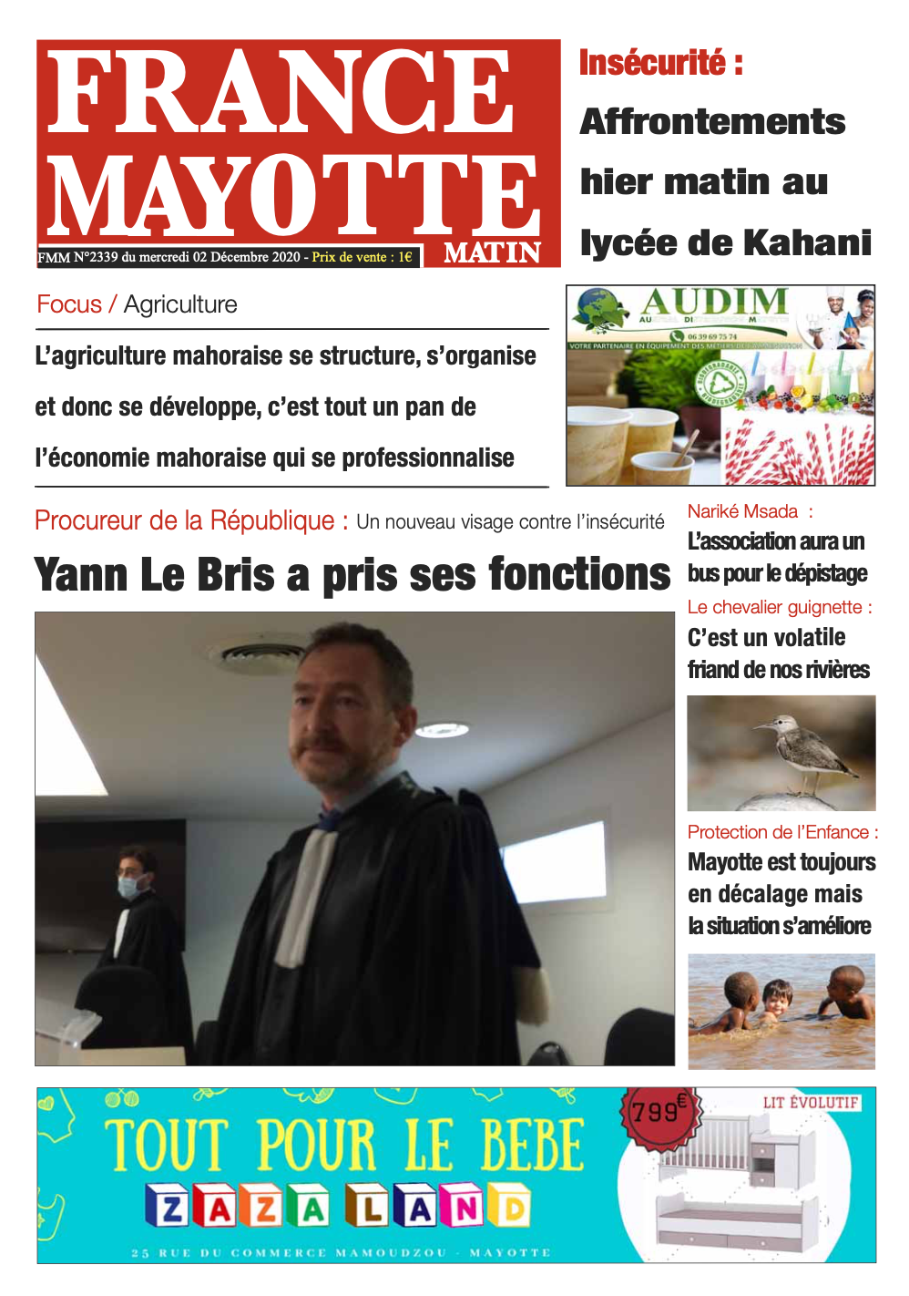 France Mayotte Mercredi 2 décembre 2020