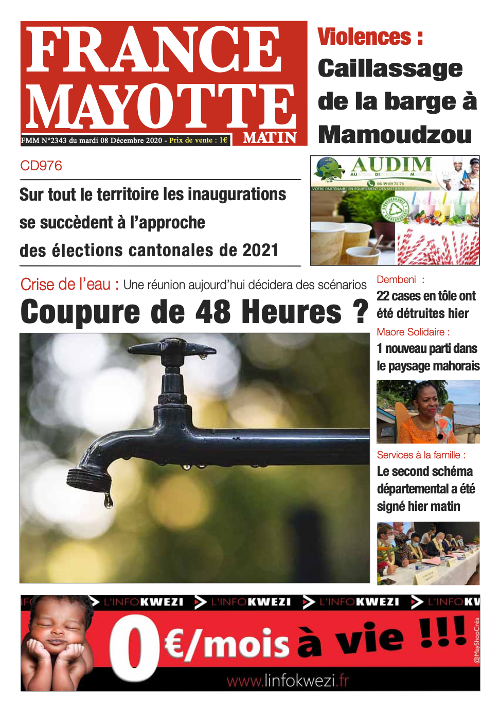 France Mayotte Mardi 8 décembre 2020