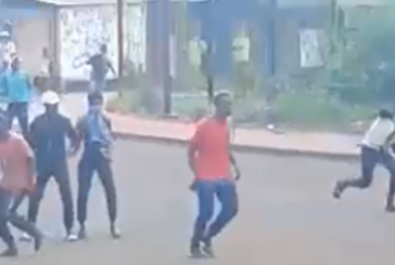 Violents caillassages en cours à Kahani (vidéo)