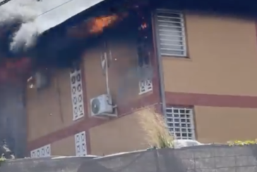 Une maison dans le lotissement de Trevani a pris feu