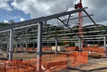 Visite guidée dans le chantier du lycée des métiers à Longoni