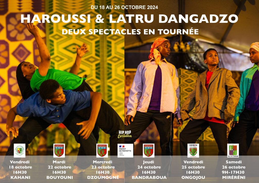 Affiche Tournee HAROUSSI LATRU DANGADZO