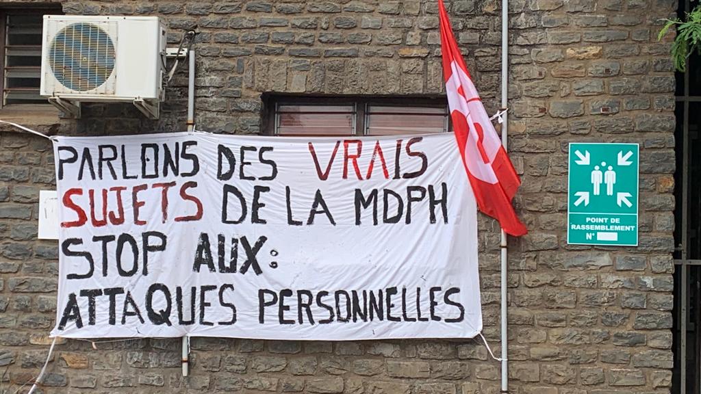 Les agents de la MDPH ont trouvé porte close ce matin