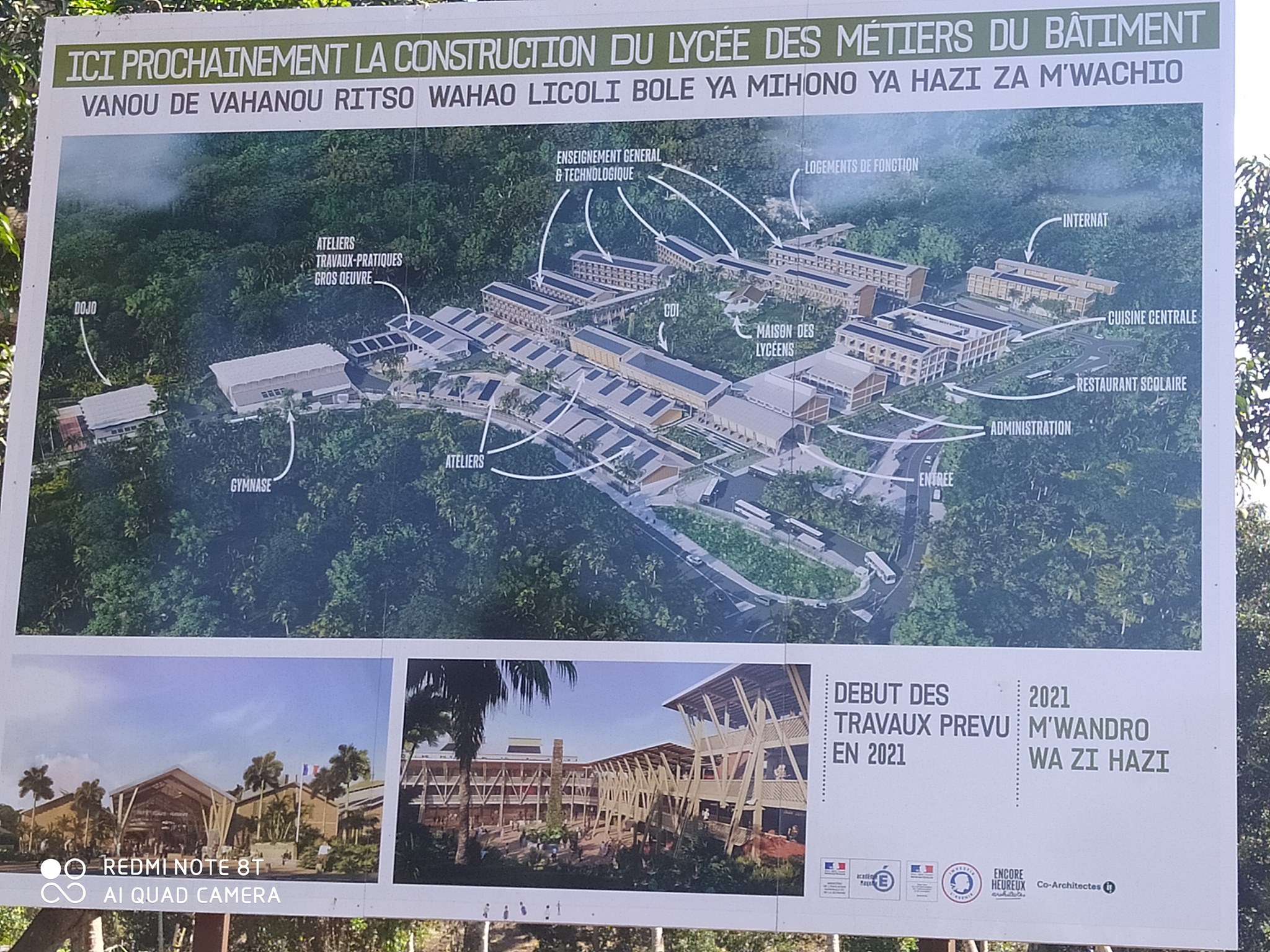 Bientôt le lancement du chantier du lycée de Longoni