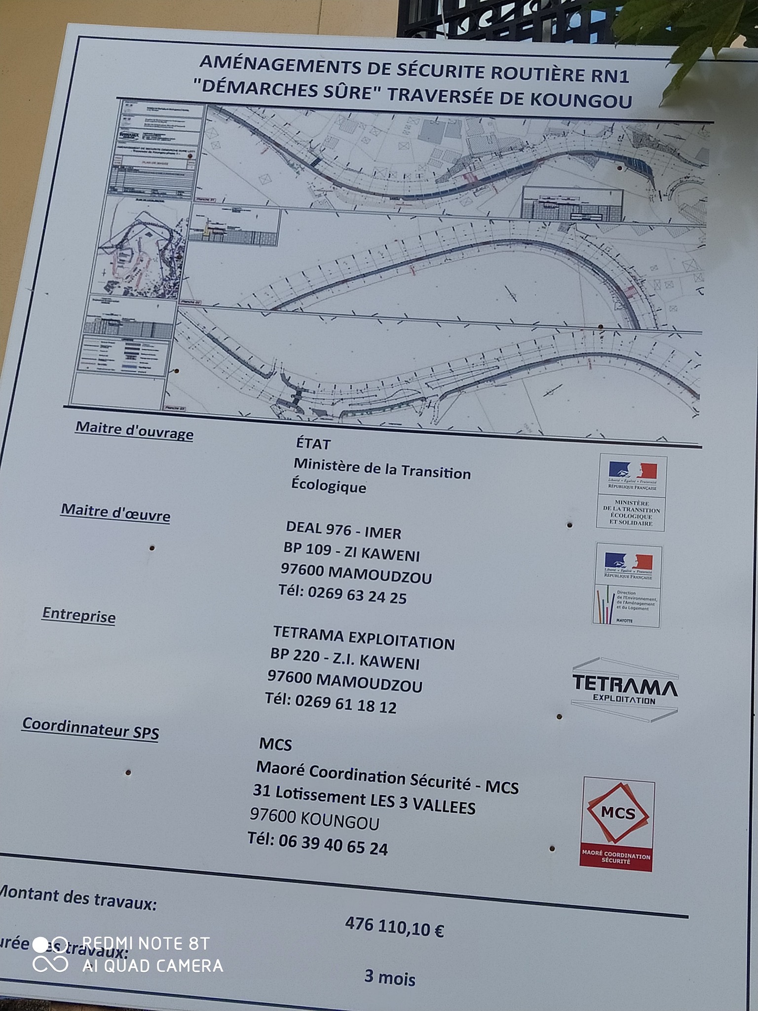 Une meilleure route d’accès au collège de Majicavo pour les enfants