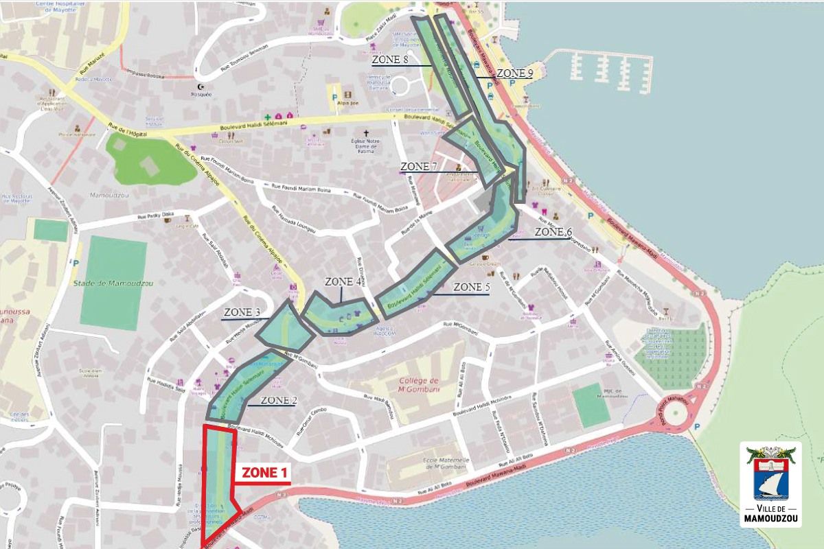 Travaux d’éclairage public sur le boulevard Halidi Selemani (ex rue du commerce)