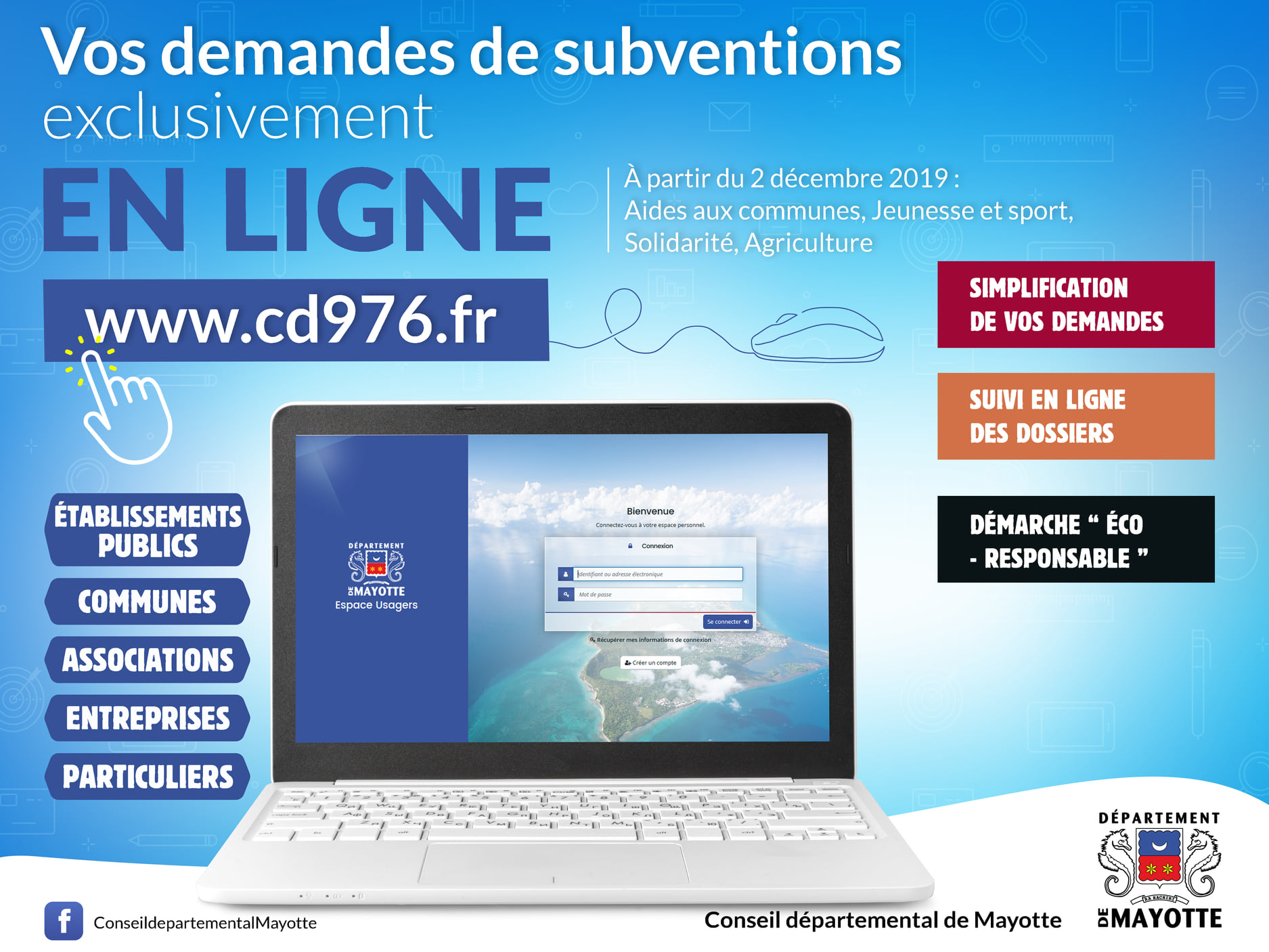 Calendrier des demandes de subvention 2021 du Conseil départemental