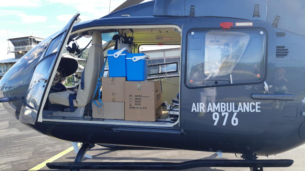 Hélilagon participe à la livraison des vaccins à Mayotte