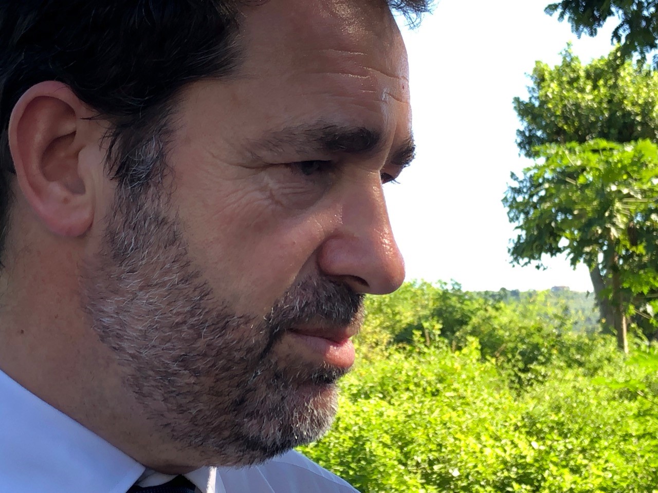 Christophe Castaner est en visite sur le terrain ce matin
