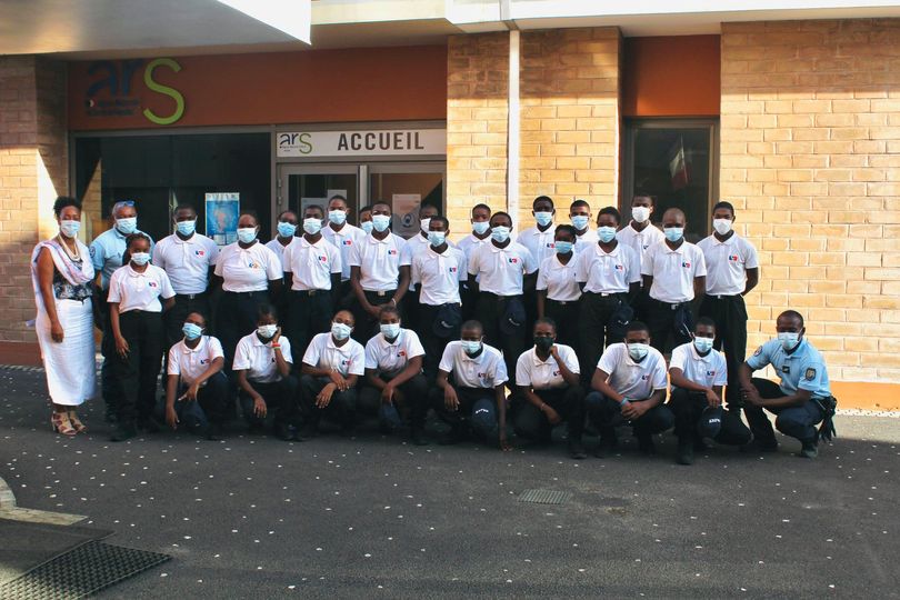 Les cadets citoyens de la gendarmerie de Mayotte vaccinés pour le défilé du 14 juillet