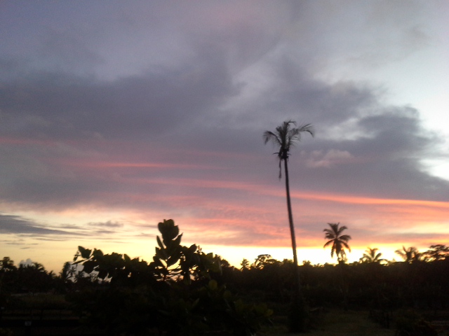 Lever du soleil ce matin