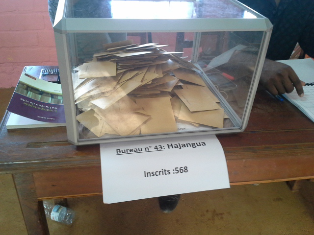 17h27 : point sur les votants à Hajangoua