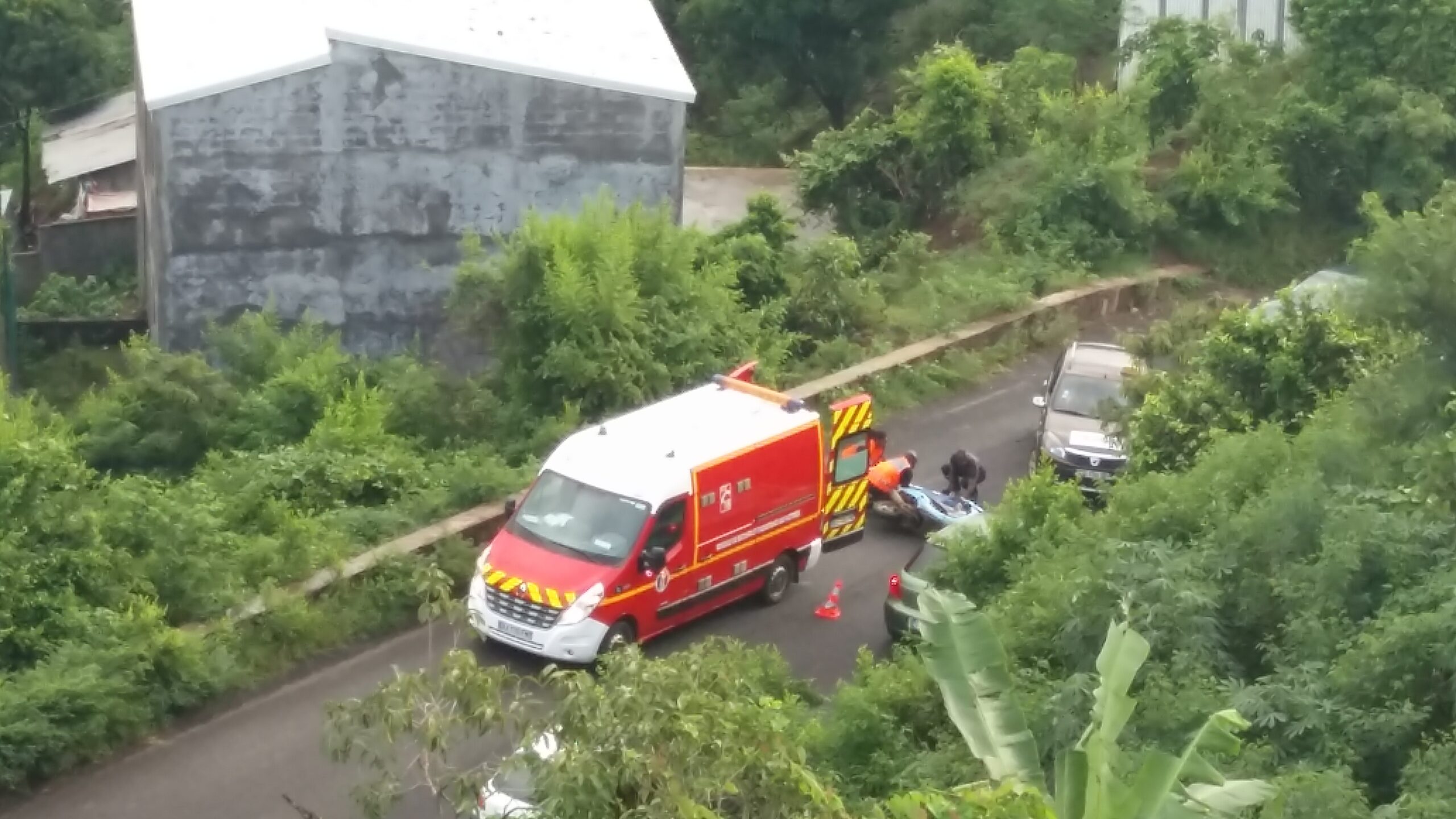 Accident de deux roues Route Sogea