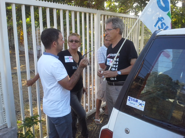 Manifestation devant le vice-rectorat