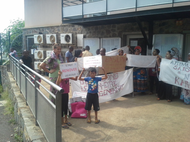 Des manifestants déterminés