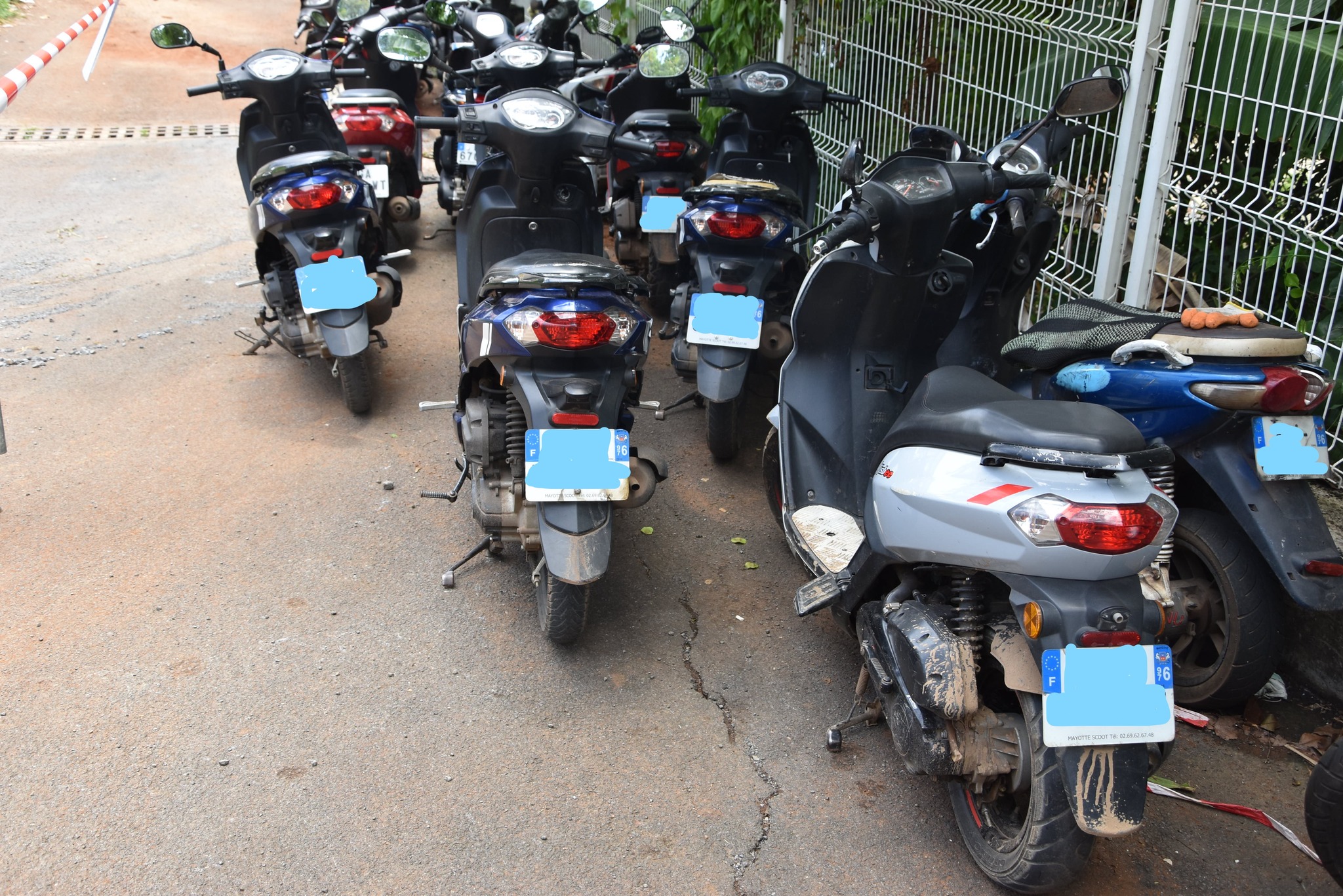 Opération de lutte contre les taxis scooters illégaux