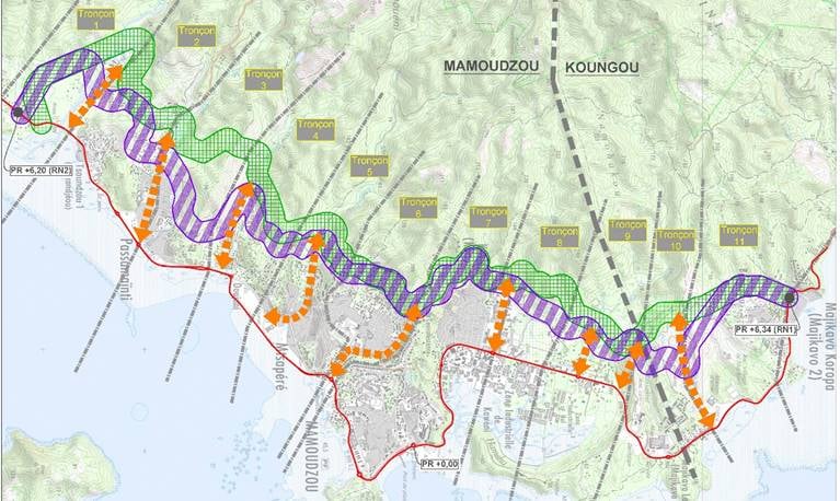 Le projet de boulevard urbain de Mamoudzou progresse