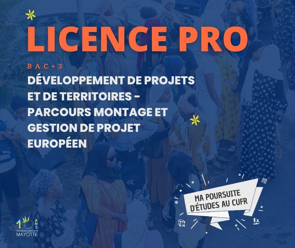 Intégrer une licence pro au CUFR de Dembéni