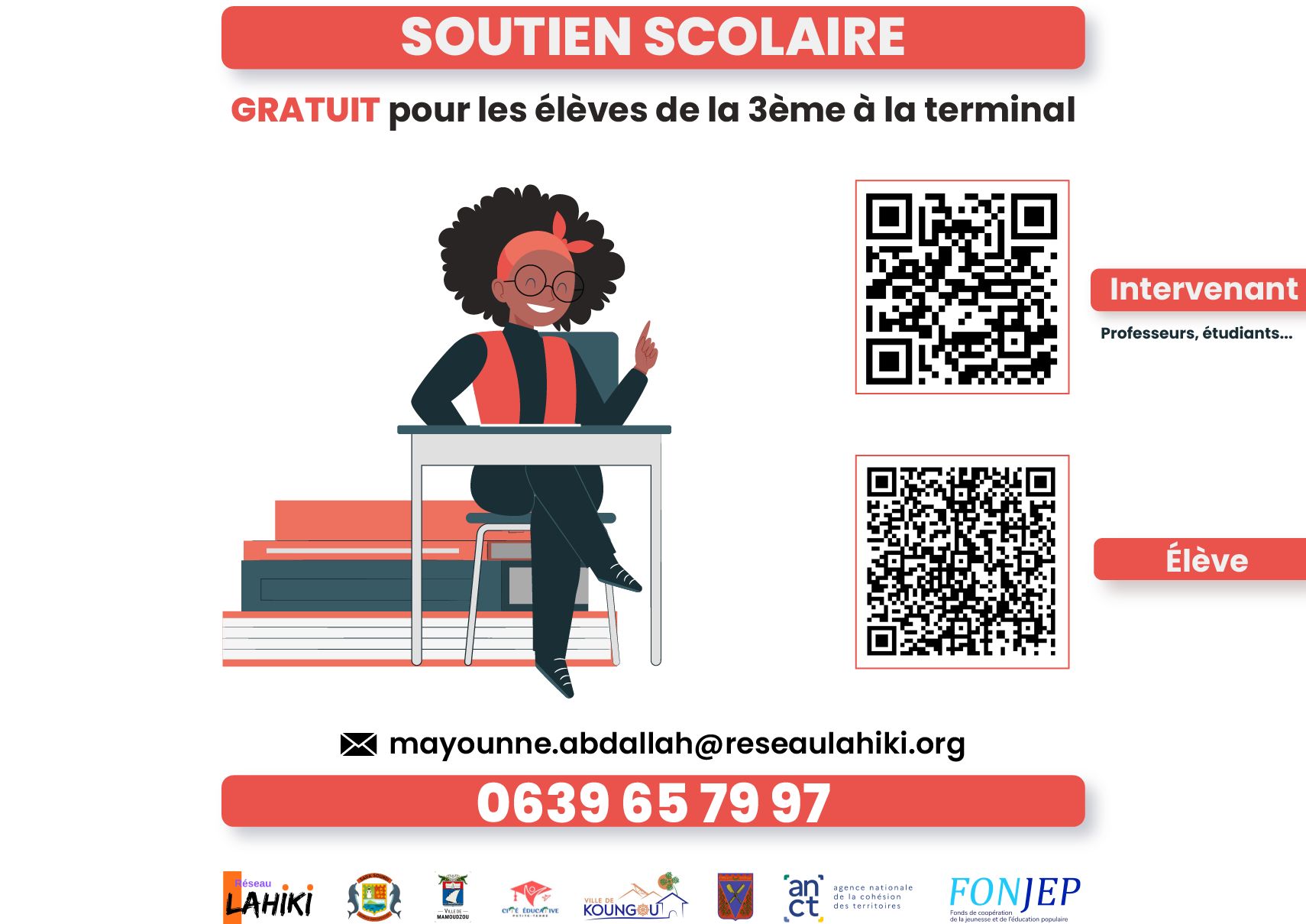 Des cours de soutien et d’aide aux devoirs proposés par le Réseau Lahiki