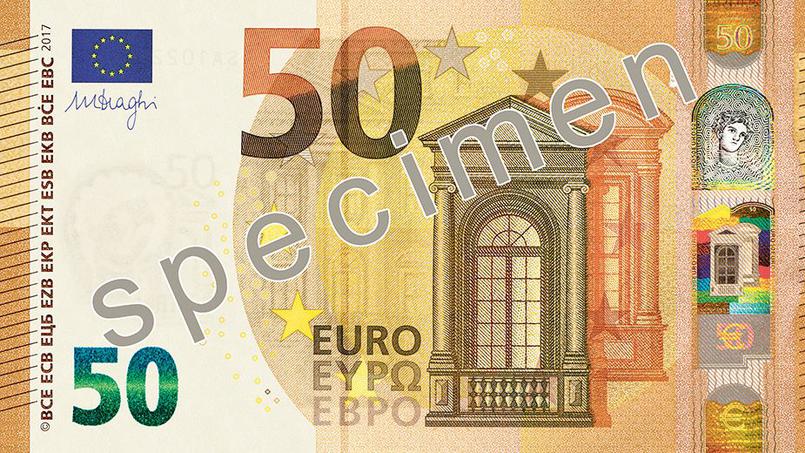 La Banque Centrale Européenne dévoile le nouveau billet de 50 euros