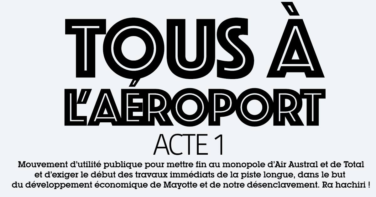 Un rassemblement prévu le 9 février prochain à l’aéroport pour réclamer la fin des monopoles Air Austral et Total