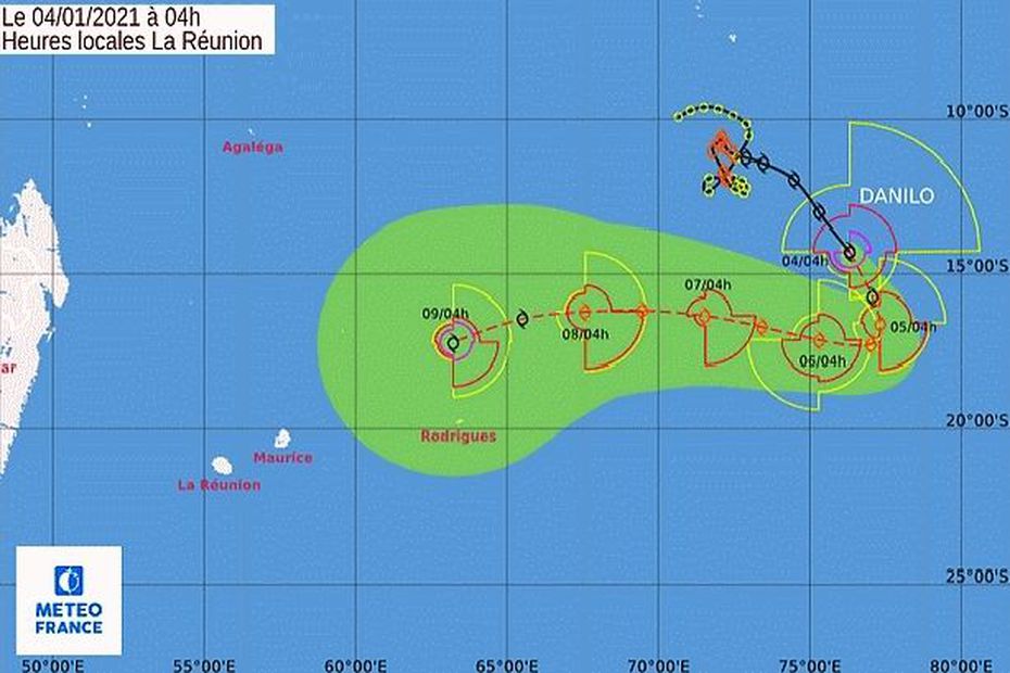 La tempête Danilo va-t-elle toucher les Mascareignes ?