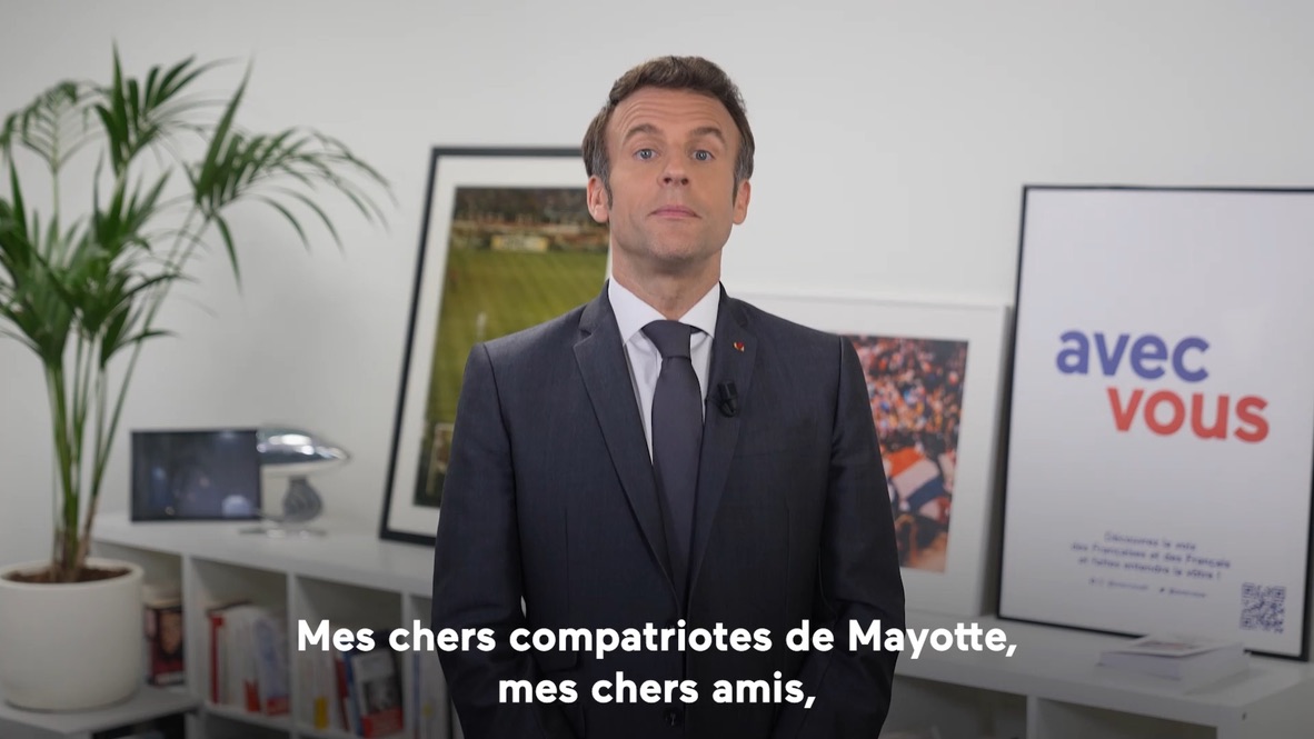 Emmanuel Macron s’adresse aux mahorais