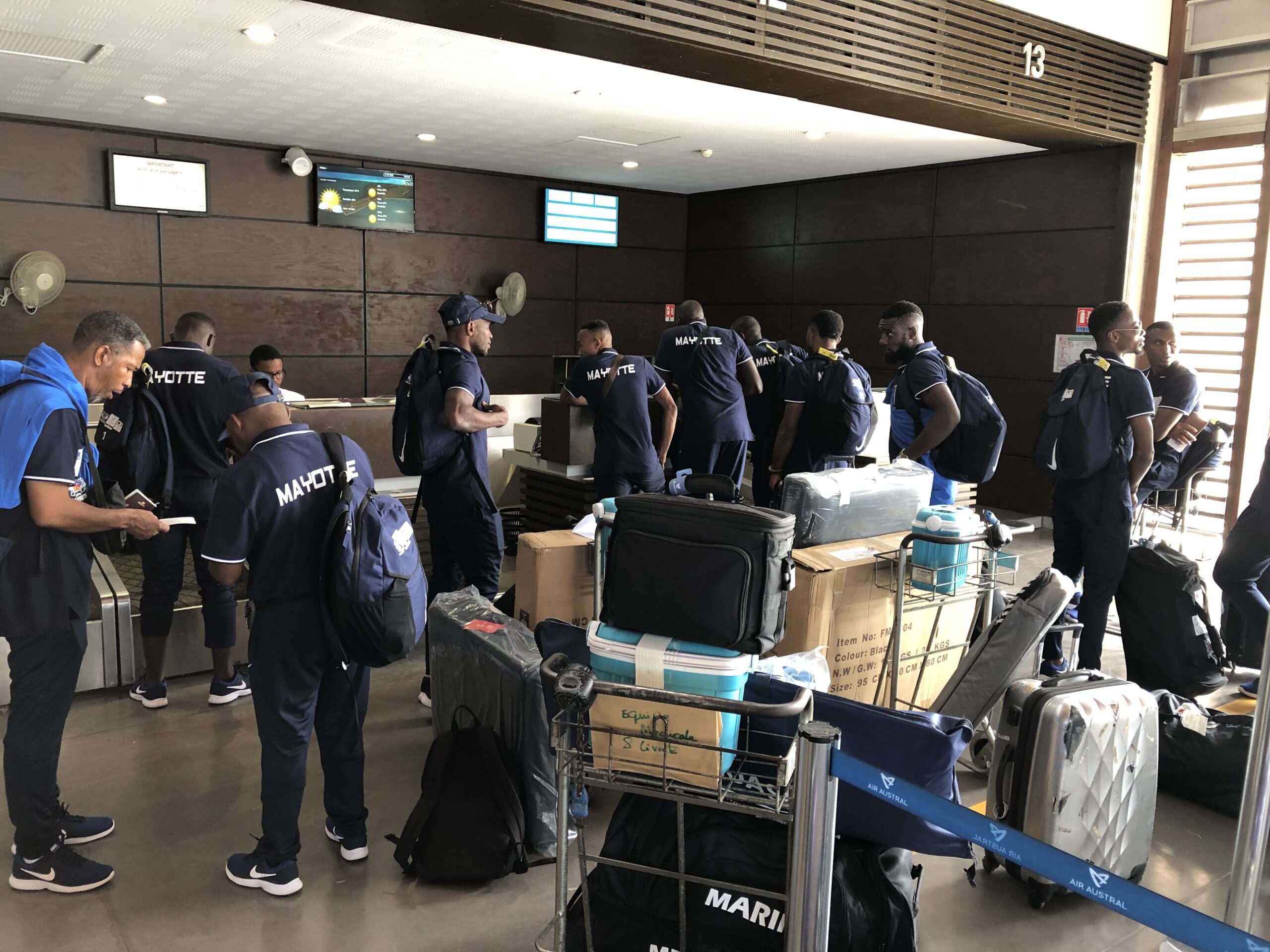 nos athlètes prêts à s’envoler pour Maurice