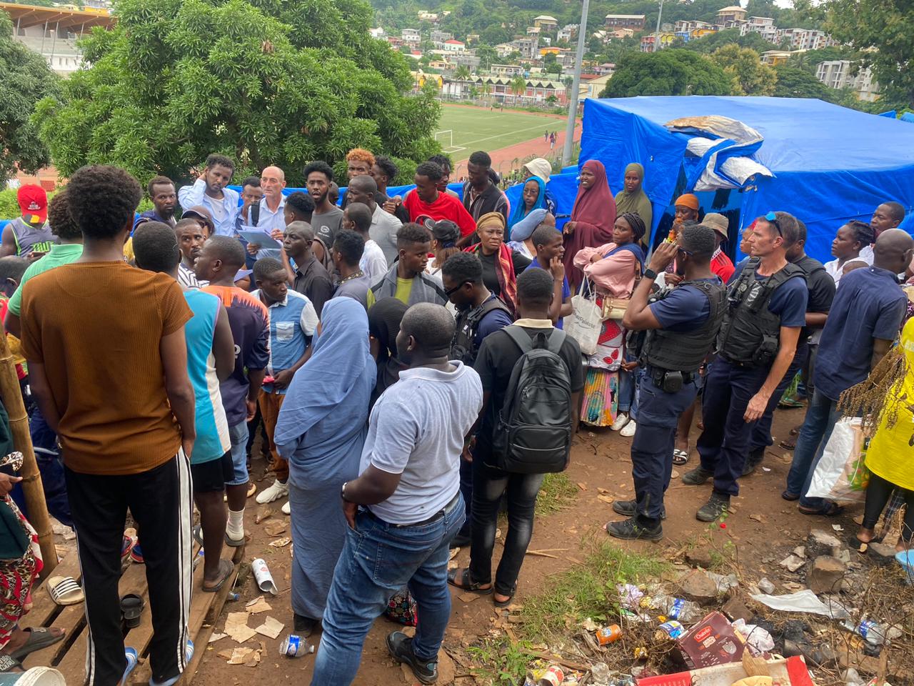 Opération de démantèlement du stade de Cavani