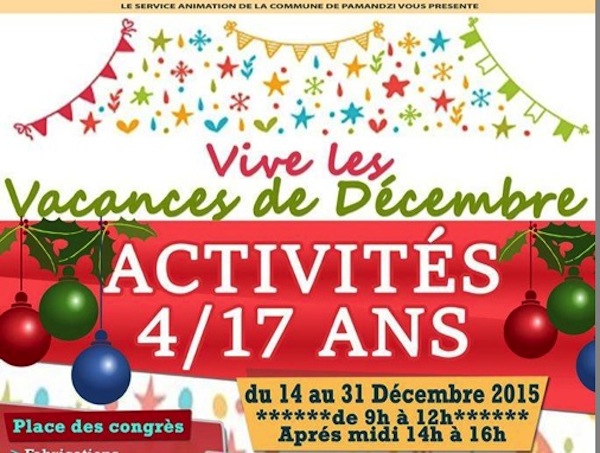 Vivre les vacances de Noël à Pamandzi