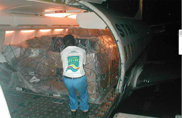 Un avion spécial pour transporter le HTH à Mayotte