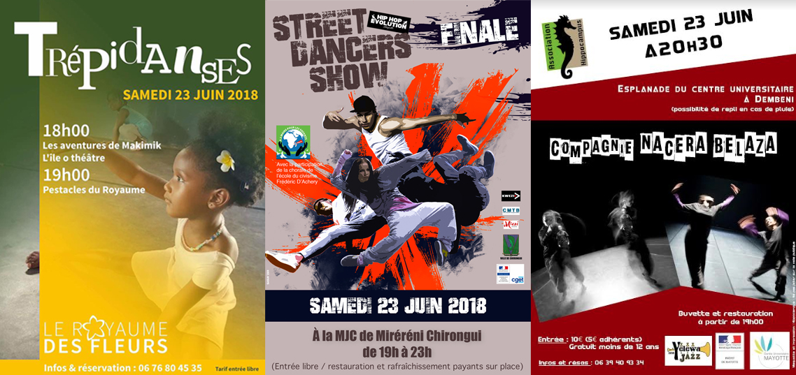 Trois grands rendez-vous de la danse Samedi 23 juin !
