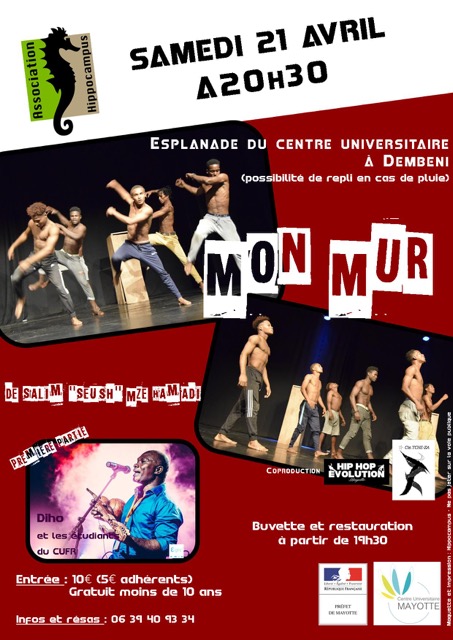 Spectacle “Mon Mur” Samedi 21 avril au CUFR à Dembéni (photos)