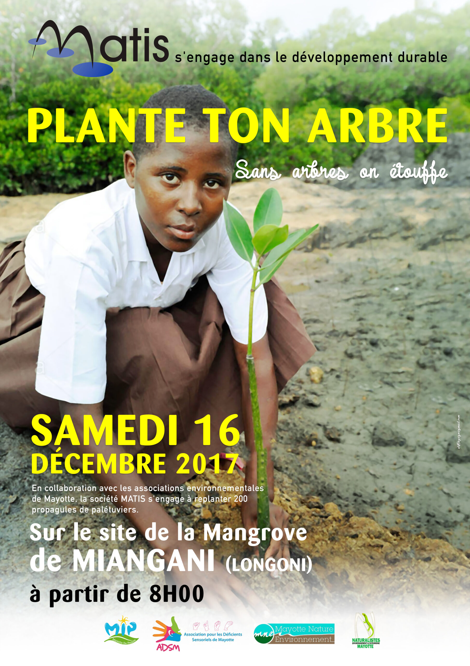 MATIS lance une opération de reforestation de mangrove sur le site de Miangani