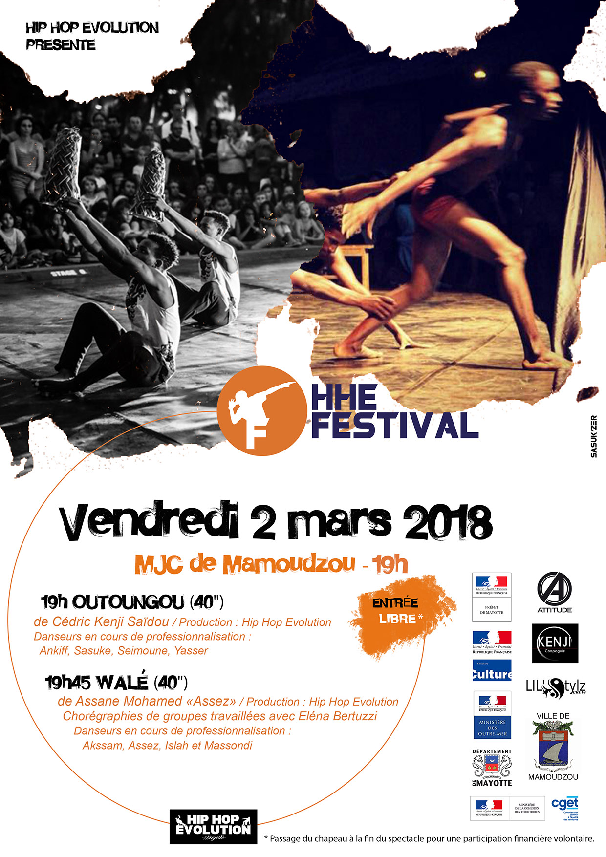 La 4ème édition du festival Hip Hop Evolution “HHE FESTIVAL” du 2 au 10 mars 2018