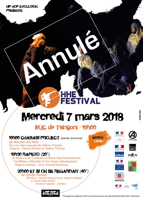 Annulation de la soirée spectacles Hip Hop Évolution