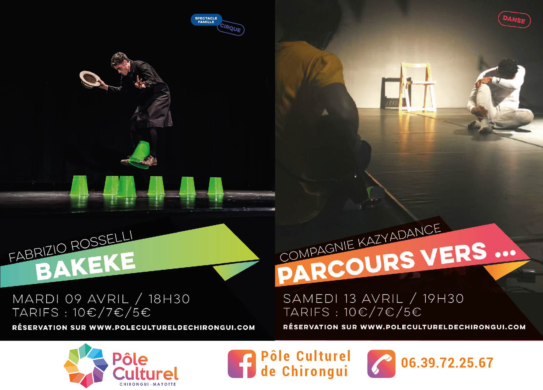 Du cirque et de la danse au Pôle Culturel de Chirongui