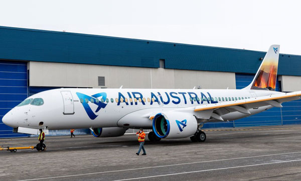 Arrivée ce jour des 3 Airbus A220-300 à La Réunion