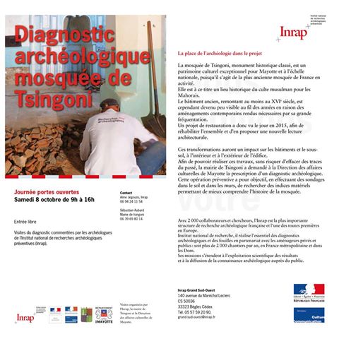 Une journée sur l’archéologie à Tsingoni