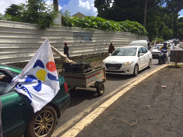 Grève SNUIPP : les bouchons de Rivo