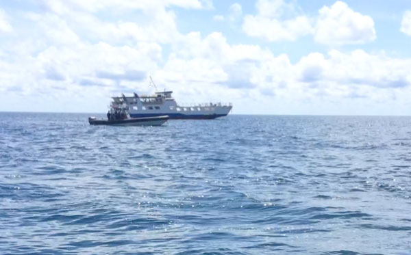 Incendie barge : fin de l’exercice (vidéo+photos)