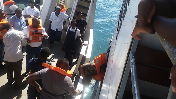 Barge en panne ce matin