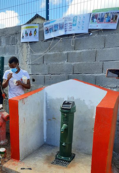 Inauguration d’une borne fontaine à Combani sur fond de polémique