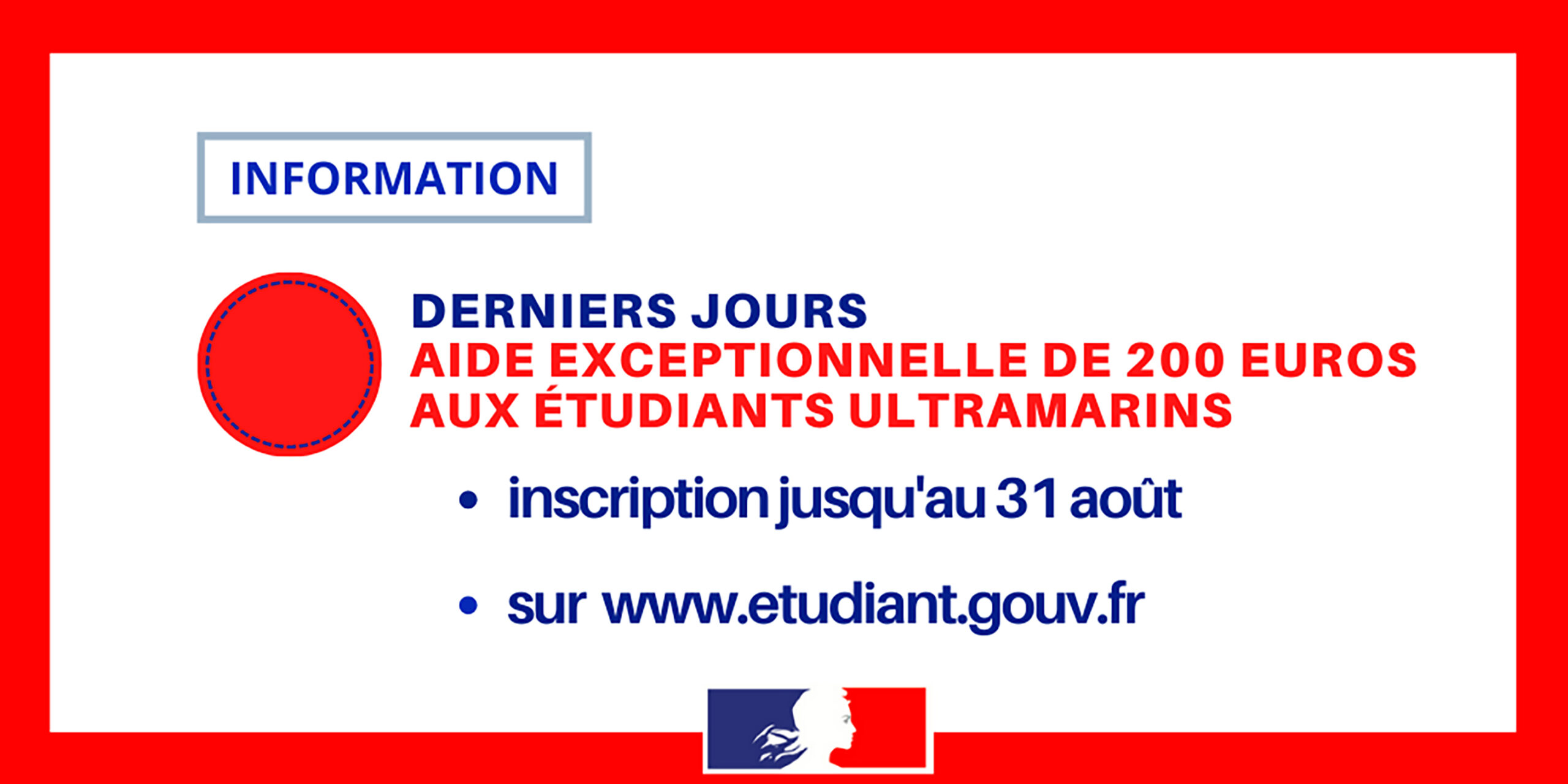 Aide exceptionnelle aux étudiants